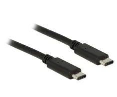 DELOCK Cable USB Type-C 2.0 male > USB Type-C 2.0 male 0.5 m juodas