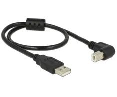 USB kabelis Delock USB-A - USB-B 0,5 m Juodas (84809)