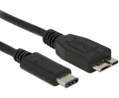 Delock kabelis USB 3.1, Gen2 USB-Type-C > USB Micro-B 0,5 m juodas