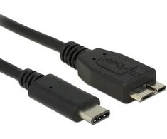 Delock kabelis USB 3.1, Gen2 USB-Type-C > USB Micro-B 0,5 m juodas