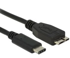 Delock kabelis USB 3.1, Gen2 USB-Type-C > USB Micro-B 0,5 m juodas