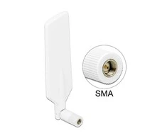 Delock 12430 - 4 dBi - 0,698 - 0,791 / 0,824 - 0,960 / 1,710 - 2,170 / 2,400 - 2,500 / 5,150 - 5,875 GHz - 50 ? - Daugiakryptė antena - SMA - 2,5:1 - 5,0:1