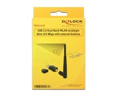 „Delock“ WLAN USB 2.0 atmintinė, dviejų dažnių juosta 2,4/5 GHz WLAN_AC 433
