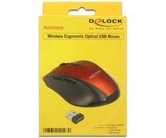 Delock pelė ergonomiška optinė 5 mygtukai 2,4 GHz belaidis ryšys