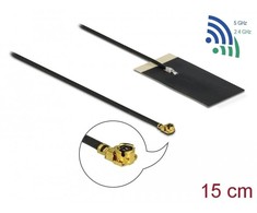 Delock WLAN 802.11 ac/ax/a/h/b/g/n Antenne MHF® I Stecker 2,7 - 3,0 dBi 1.13