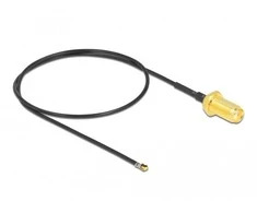 Delock Antennenkabel SMA Buchse zum Einbau zu MHF® 4L LK Stecker 1.37 35 cm
