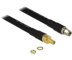 Delock 13015 - 3 m - CFD400 - LLC400 - RP-SMA - RP-SMA - Juodas