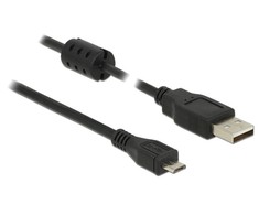 Delock Cable USB 2.0 Type-A (M) – USB 2.0 Micro-B (M) 1,5 m juodas