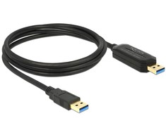 „Delock“ USB 3.0 duomenų perdavimo laidas, skirtas kompiuteriams, 1,5 m, AM-AM (valdo 2 kompiuterius su viena pele ir klaviatūra)