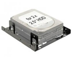 DELOCK Installation frame 3.5inch > 2x 2.5" 70mm × 100mm HDD juodas