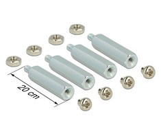 Metaliniai tarpikliai Delock M2.5 20mm + varžtai ir veržlės, skirti Raspberry Pi, x4