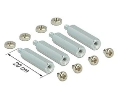Metaliniai tarpikliai Delock M2.5 20mm + varžtai ir veržlės, skirti Raspberry Pi, x4