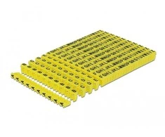 DELOCK Cable Marker Clips A-Z geltona 260 vnt