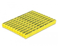 DELOCK Cable Marker Clips A-Z geltona 260 vnt