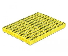 DELOCK Cable Marker Clips A-Z geltona 260 vnt