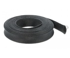 OPLOT NA KABLE DELOCK 5M 25MM ROZCIĄGANY JUODA