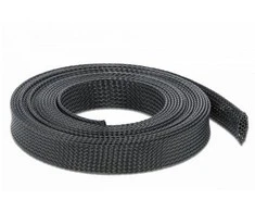OPLOT NA KABLE DELOCK 10M 19MM ROZCIAGANY JUODA POLIESTER