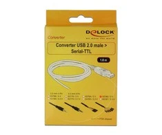 Delock Kabelis USB Stecker > TTL 6 Pin Pin Header Buchse einzeln 1,8m (5 V)