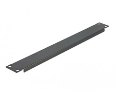 Delock DeLOCK 66289, Rack dangtis, Juodas, Metalas, 1U, Kinija, 44,5 mm
