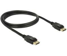 Delock Atrakinimo kabelis DisplayPort 1.2 kištukas > DisplayPort kištukas 1 m juodas 4K