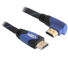 Delock kabelis HDMI A kištukas > HDMI A kištukas kampinis 4K 1 m