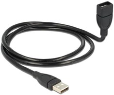 USB kabelis Delock USB-A - USB-A 1 m Juodas (83500)