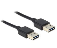 Kabelis USB Delock USB-A - USB-A 1 m Juodas (83460)