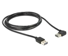 USB kabelis Delock USB-A - USB-A 1 m Juodas (83464)
