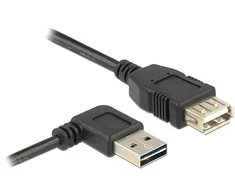 USB kabelis Delock USB-A - USB-A 1 m Juodas (83551)