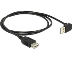 Kabelis USB Delock USB-A - USB-A 1 m Juodas (83547)