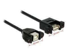 Delock Kabelis USB 2.0 Typ-B Buchse zum Einbau>USB 2.0 Typ-A Buchse zum Einbau 1m