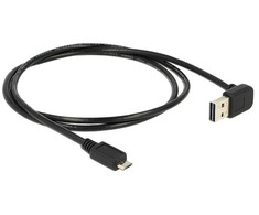 Kabelis USB Delock USB-A - 1 m Juodas (83535)