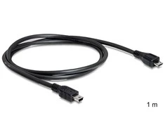DELOCK cable USB micro-B St/ USB mini St 1m