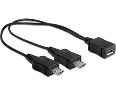 DELOCK 65440 Delock USB micro B laidas > 2 x USB micro-B vyriškas 20,5 cm