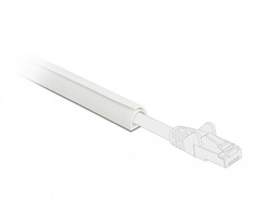 DeLOCK Cable Duct Mini self-closing self-adhesive 10 x 10 mm - length 1 m baltas, Baltas, PVC, Adhesive tape, 10 mm, 1 pc(s)