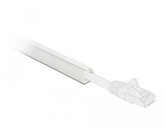 DeLOCK Cable Duct Mini self-closing self-adhesive 10 x 10 mm - length 1 m baltas, Baltas, PVC, Adhesive tape, 10 mm, 1 pc(s)
