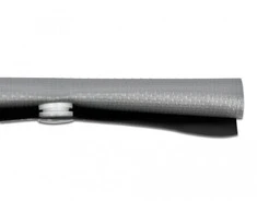 OPLOT NA KABLE DELOCK 2M 50MM ZATRZASKI ODPORNOŚĆ CIEPLNA JUODA/PILKA PVC
