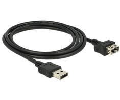 USB kabelis Delock USB-A - USB-A 2 m Juodas (83665)