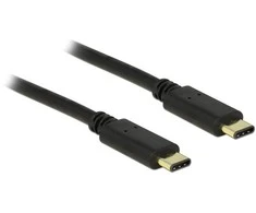 DELOCK Cable USB Type-C 2.0 male > USB Type-C 2.0 male 2.0 m juodas