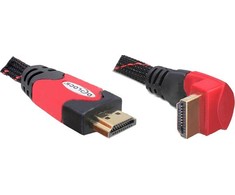 Delock kabelis HDMI A kištukas > HDMI A kištukas kampinis 4K 2 m