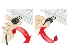 Delock Cable EASY-USB 2.0 A tipo kištukas > USB 2.0 B tipo kištukas 2 m juodas