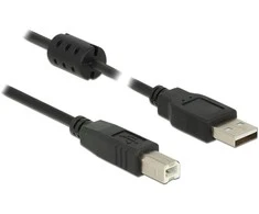 USB kabelis Delock USB-A - USB-B 2 m juoda (84897)