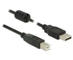 USB kabelis Delock USB-A - USB-B 2 m juoda (84897)
