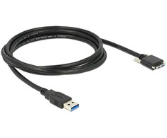 USB laidas Delock USB-A į microUSB 2 m juodas (83598)