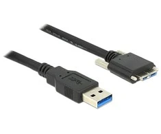 USB laidas Delock USB-A į microUSB 2 m juodas (83598)