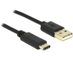 DELOCK Cable USB 2.0 Type-A male > USB Type-C 2.0 male 2,0 m juodas