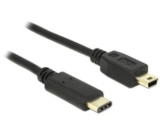 USB kabelis Delock USB- C - 2,5 m Juoda (83336)