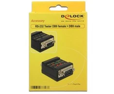 DLC DELOCK RS-232 Tester DB9 female > DB9 male