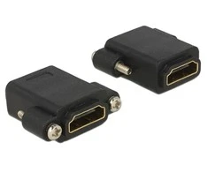 ADAPTER HDMI(F)->HDMI(F) BECZKA JUODA DELOCK