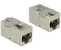 Delock Delock Modulis Keystone su RJ45 lizdas > RJ45 lizdas Cat.6A metalinis